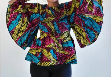 Pink Flare Blouse w/Bell Sleeves