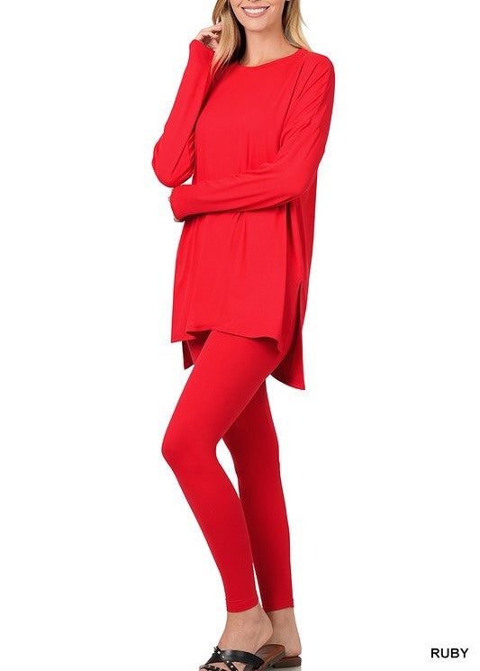 "Weekend Play" Long Sleeve Lounge 2piece Set.