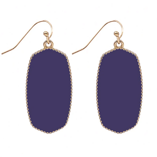 Earrings With Gold Trim